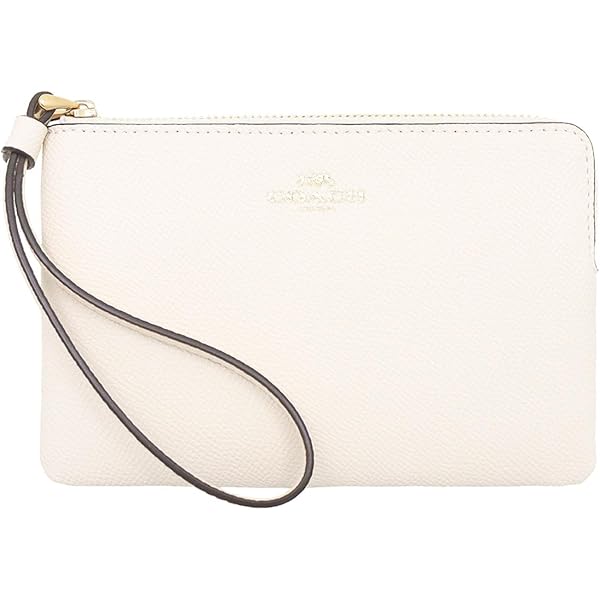 COACH ロゴプリント ポーチ ホワイト COACH コーチ ロゴ付き スタッズホワイトレザーポーチ - メルカリ